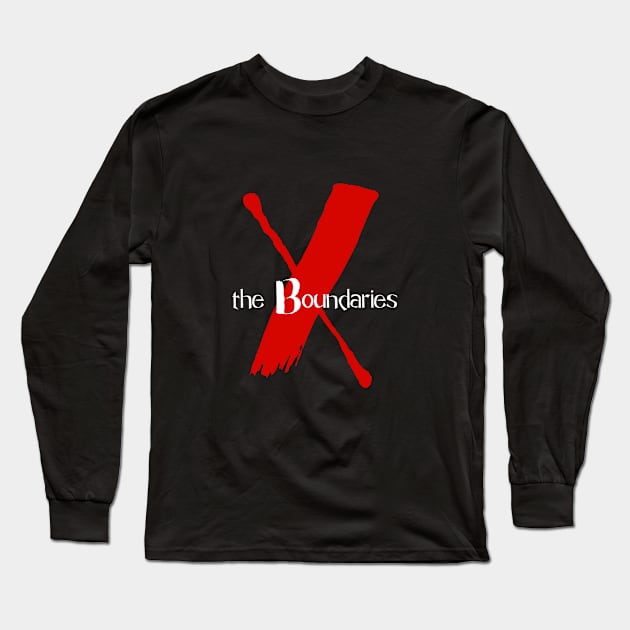 X the Boundaries (Red & White Logo) Long Sleeve T-Shirt by X the Boundaries